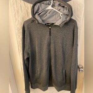 Mens Large Under Armor hoodie zip up